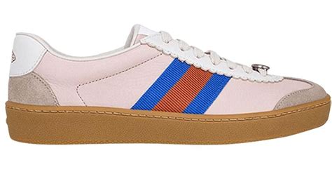 Gucci G74 Web Low 2021 'Pink Oatmeal' 